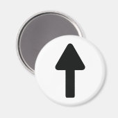 上向き矢印アイコン マグネット (正面/裏面)