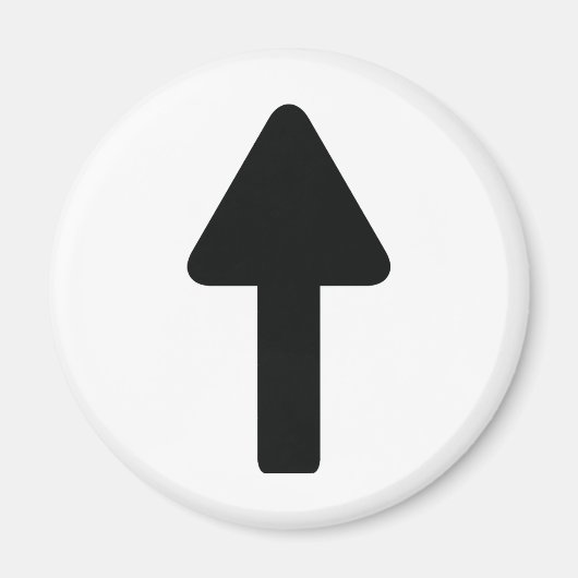 上向き矢印アイコン マグネット (正面)