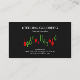 上向き移動株式取引所グラフ為替ディーラー 名刺