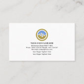 上向き移動株式取引所財務グラフ 名刺 (裏面)