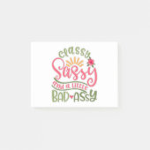 上品おもしろいなサッシーと少し悪いアッシーサッシーフリ ポストイット (正面)