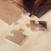 上品かわいらしな女性、美しい女性ヴィンテージアート ジグソーパズル (側面)