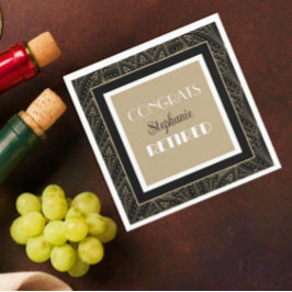 上品しゃれているだ！退職パーティーのナプキン スタンダードカクテルナプキン