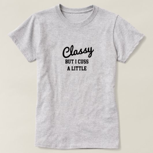 上品だが少しTシャツを見る Tシャツ (デザイン正面)