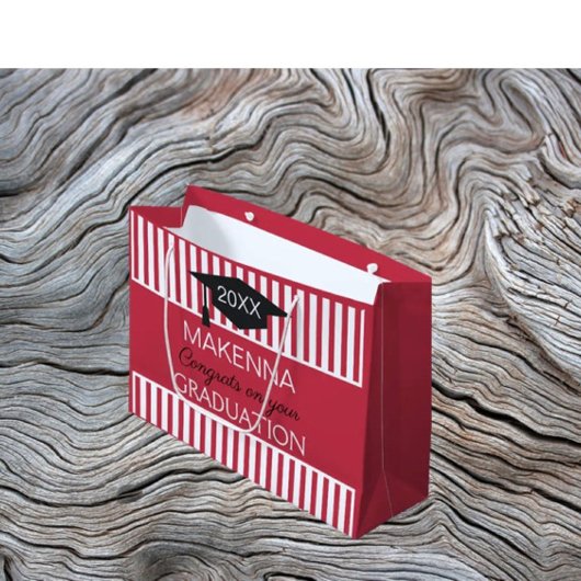 上品だ！カスタム卒業抱き枕 ラージペーパーバッグ