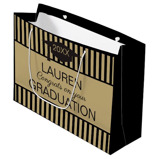 上品だ！カスタム卒業抱き枕 ラージペーパーバッグ (正面アングル)