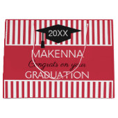 上品だ！カスタム卒業抱き枕 ラージペーパーバッグ (正面)