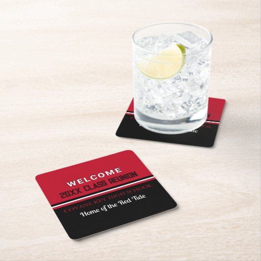 上品だ！クラスカスタム懇親会 スクエアペーパーコースター (インサイチュ)