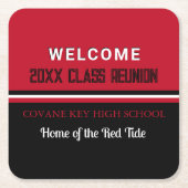 上品だ！クラスカスタム懇親会 スクエアペーパーコースター (正面)