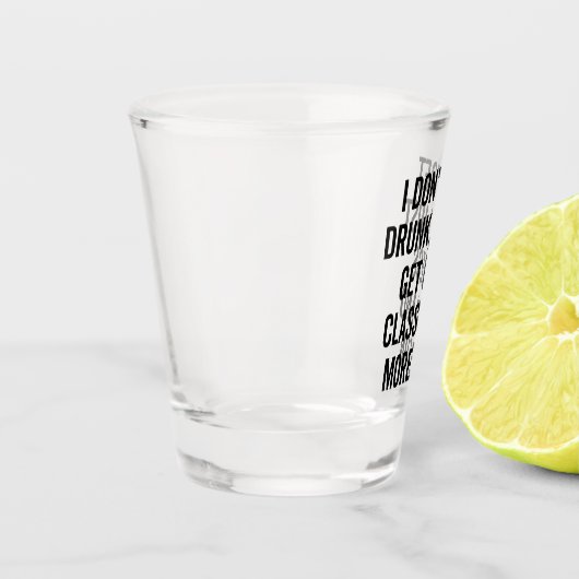 上品でおもしろい的な飲引用文 ショットグラス (左)