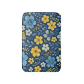 上品でみすぼらしいシックなフランスのフローラアートパターンデュベット バスマット (正面縦)