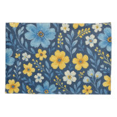 上品でみすぼらしいシックなフランスのフローラアートパターン 枕カバー (裏面-左)