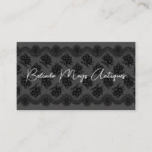 上品でアンティークのエレガントディーラー 名刺 (正面)