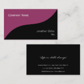 上品でエレガントなプロフェッショナル 名刺 (正面/裏面)