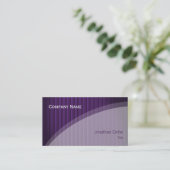 上品でエレガントな専門の名刺 名刺 (スタンド正面)