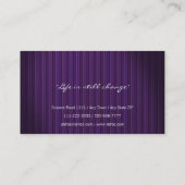 上品でエレガントな専門の名刺 名刺 (裏面)