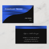 上品でエレガントな専門の名刺 名刺 (正面/裏面)