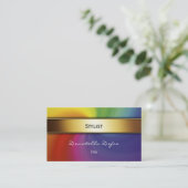 上品でエレガントな専門の名刺 名刺 (スタンド正面)