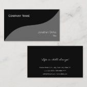 上品でエレガントな専門の名刺 名刺 (正面/裏面)