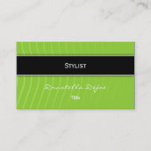 上品でエレガントな専門の緑 名刺 (正面)