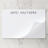 上品でエレガントな専門ビジネスノート ペーパーパッド (折り畳み)