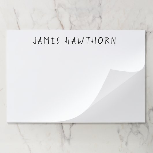 上品でエレガントな専門ビジネスノート ペーパーパッド (折り畳み)