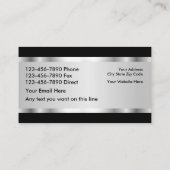 上品でエレガント実在財産 名刺 (裏面)