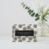 上品でカスタマイズ可能な花のギフト券 割引カード (スタンド正面)