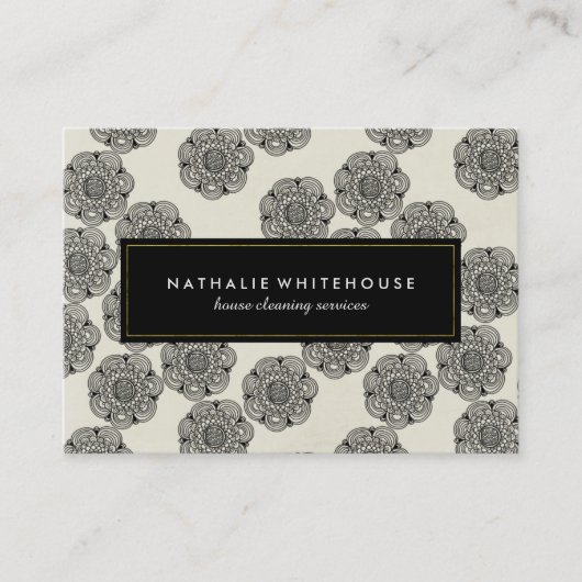 上品でカスタマイズ可能な花のギフト券 割引カード (正面)