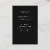 上品でカッコいい建築の名刺 名刺 (裏面)