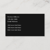 上品でキラキラしたティール(緑がかった色)フェイクキラキラした名刺 名刺 (裏面)