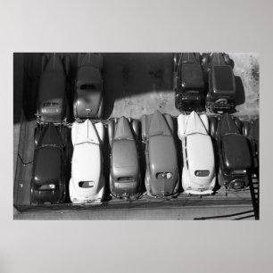 上品でクラシックな車、40年代 ポスター