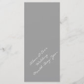 上品でグレーエレガントの白結婚いディナーメニュー メニュー (裏面)