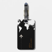 上品でトラベラーモダンモノグラム ラゲッジタグ (裏面縦)