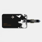 上品でトラベラーモダンモノグラム ラゲッジタグ (裏面横)