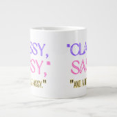 「上品で上品で、少し下品で」 ジャンボコーヒーマグカップ (正面)