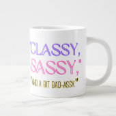 「上品で上品で、少し下品で」 ジャンボコーヒーマグカップ (右)