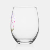 「上品で上品で、少し下品で」 ステムなしワイングラス (右)