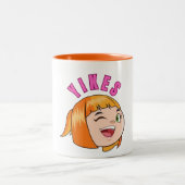 「上品で上品な二音マグカップ」 ツートーンマグカップ (中央)