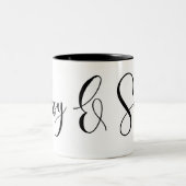 上品で及び粋なマグ ツートーンマグカップ (中央)