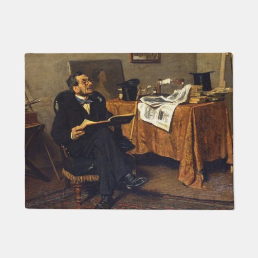 上品で文化的な芸術愛好家 ドアマット (正面)