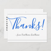 上品で格式のある「ありがとう!」ポストカード ポストカード (正面/裏面)