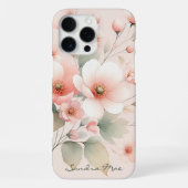 上品で洗練された繊細な水彩花 iPhoneケース (裏面)