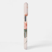 上品で洗練された繊細な水彩花 iPhoneケース (右側面)