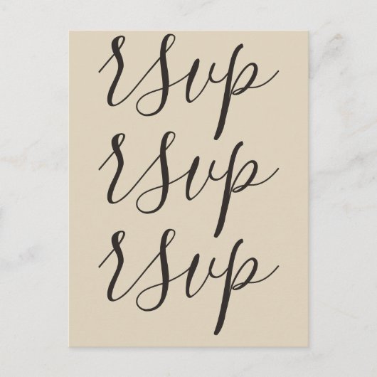 上品で洗練された「svp」ポストカード ポストカード (正面)