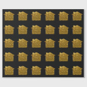 上品で派手な引っ越し祝いパーティーのデザイン ラッピングペーパー (フラット)