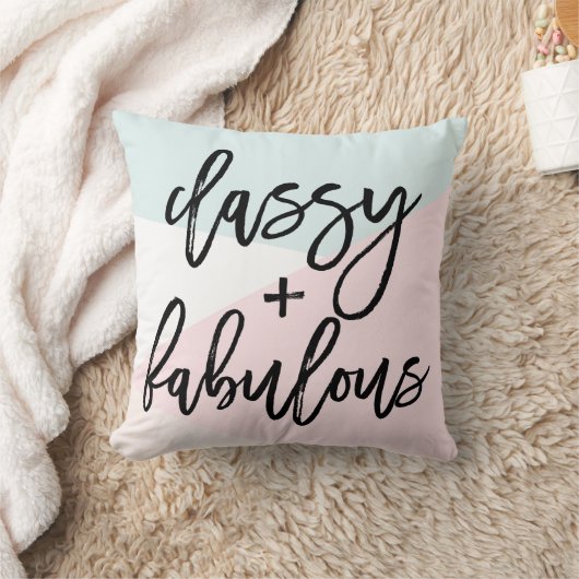 上品で素晴らしいモダン三角形のパターン枕 クッション (ブランケット)