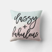 上品で素晴らしいモダン三角形のパターン枕 クッション (裏面)