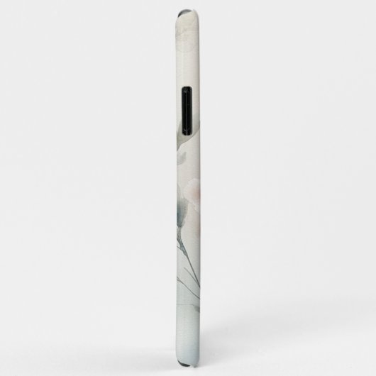 上品で繊細な水色の花 Case-Mate iPhoneケース (裏面/右)