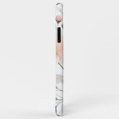 上品で繊細な水色の花 Case-Mate iPhoneケース (裏面/右)